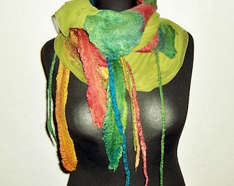 Foulard en feutre, foulard décoratif « Spring Dream »