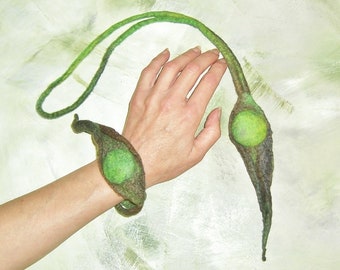 Filzschmuck, Filzset " Neon Tropfen "