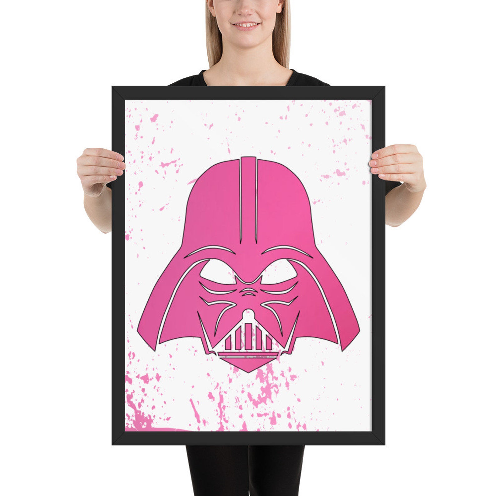 Pink Darth Vader,darth Vader,star Wars,pink Star Wars,girls Wall Art,pink Wall Art,girl Decor