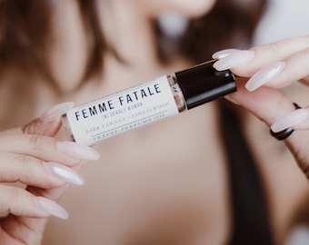 Perfume Femme Fatale Perfume Femme Fatale Inspirado en Vainilla Sándalo Ahumado Incienso Almizcle Perfume Sexy Inspirado en el Romance Aceite de Perfume Inspirado