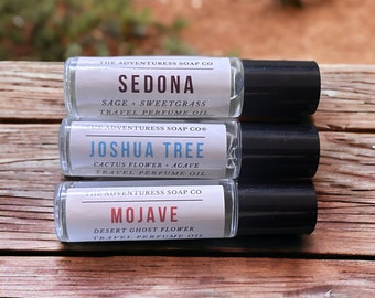 Desert Perfume Trio Joshua Tree Sedona Mojave Perfume Set Travel Perfume Set Desert Inspired Desert Inspired Perfume Indie Perfume