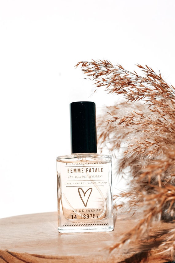 Femme Fatale Perfume Spray: Black Vanilla, Sandalwood, Incense - Etsy