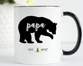 Papa Bear Mug, Papa Mug, Father Mug, Dad Mug, Daddy Mug, Papa Bear Established Mug, New Dad Mug, Pops Mug, Father's Day Mug, Dad To Be Mug