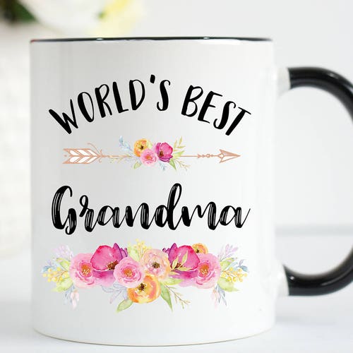 World's Best Grandma Mug Grandma Mug Worlds Best Etsy