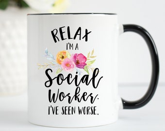 Social Worker, Social Worker Gift, Social Worker Mug, Gift for Social Worker, Therapy Mug, Coffee Tea Mug, Social Work Gift, Social Work Cup