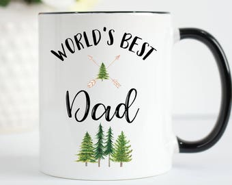 World's Best Dad Mug, Dad Mug, Worlds Best Dad, Father's Day Gift, Gifts For Dad, Daddy Mug, Father Mug, Best Dad Mug, Dad Forest Mug,