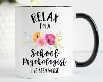 School Psychologist Mug, School Psychologist Gift, School Psychologist, Gift for School Psychologist, Therapy Mug, Guidance Counselor Gift