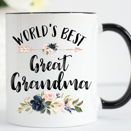 World's Best Great Grandma Mug Great Grandma Mug Worlds Etsy