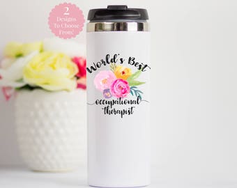 Occupational Therapy Travel Mug, OT Stainless Steel Travel Mug, Occupational Therapy Gift, Gift for Occupational Therapist, Gift for COTA