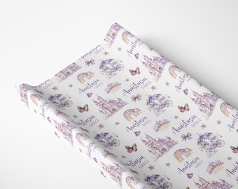 Princess Changing Pad Cover, Princess Changing Pad Cover, Nursery Essentials, Personalized Changing Pad Cover, Princess Nursery, G89