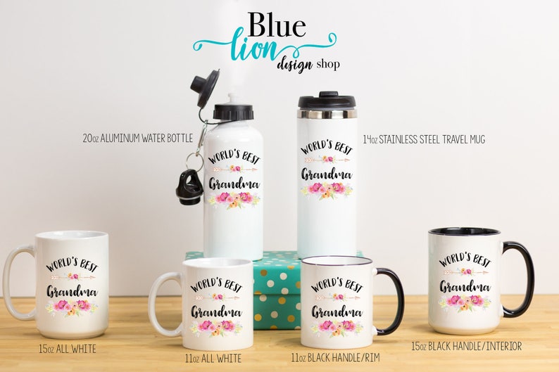 World's Best Grandma Mug, Grandma Mug, Worlds Best Grandma, Mother's Day Grandma Gift, Gifts For Grandma, Mom Mom Mug, Mimi Mug, MeMaw Mug image 4