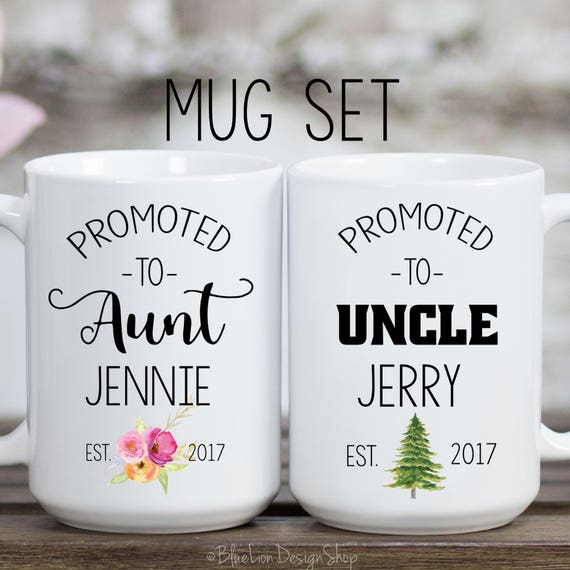 aunt and uncle mug set