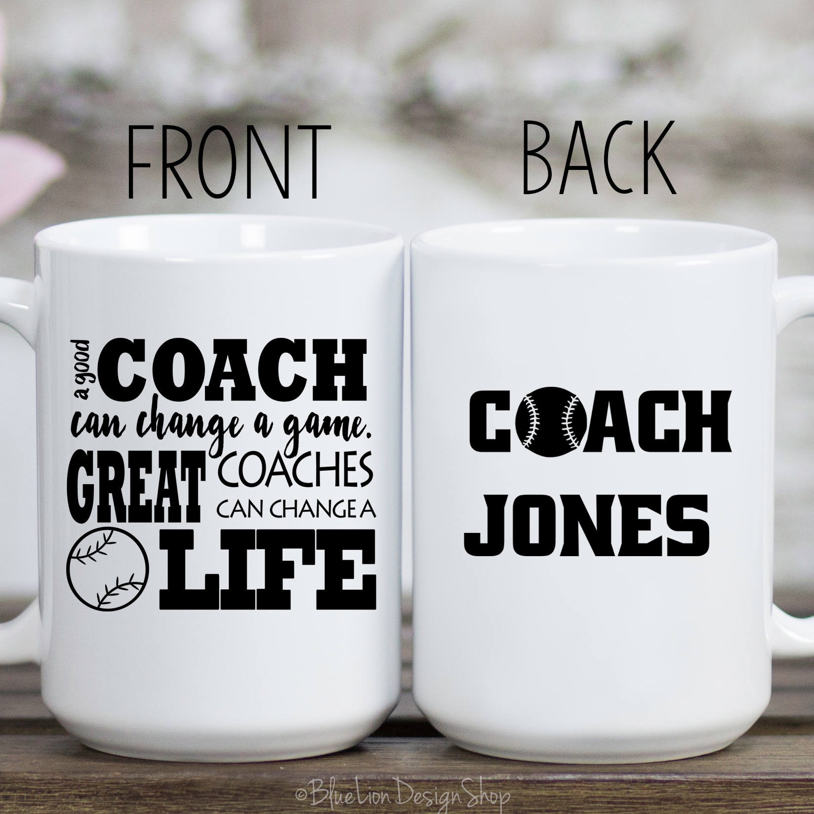 Baseball Coach Mug Softball Coach Gift A Good Coach Can Etsy