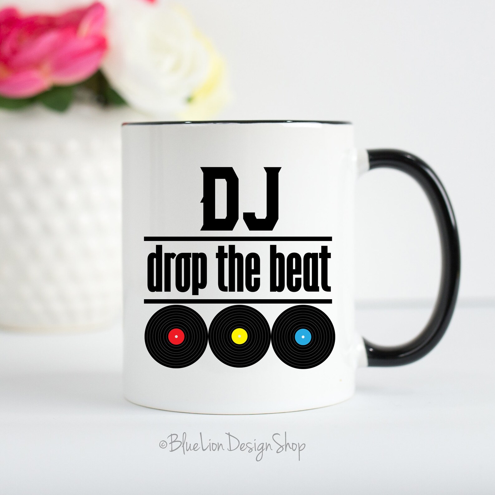 DJ Mug Disc Jockey Gift DJ Gift Vinyl Record Mug Funny Mug Etsy