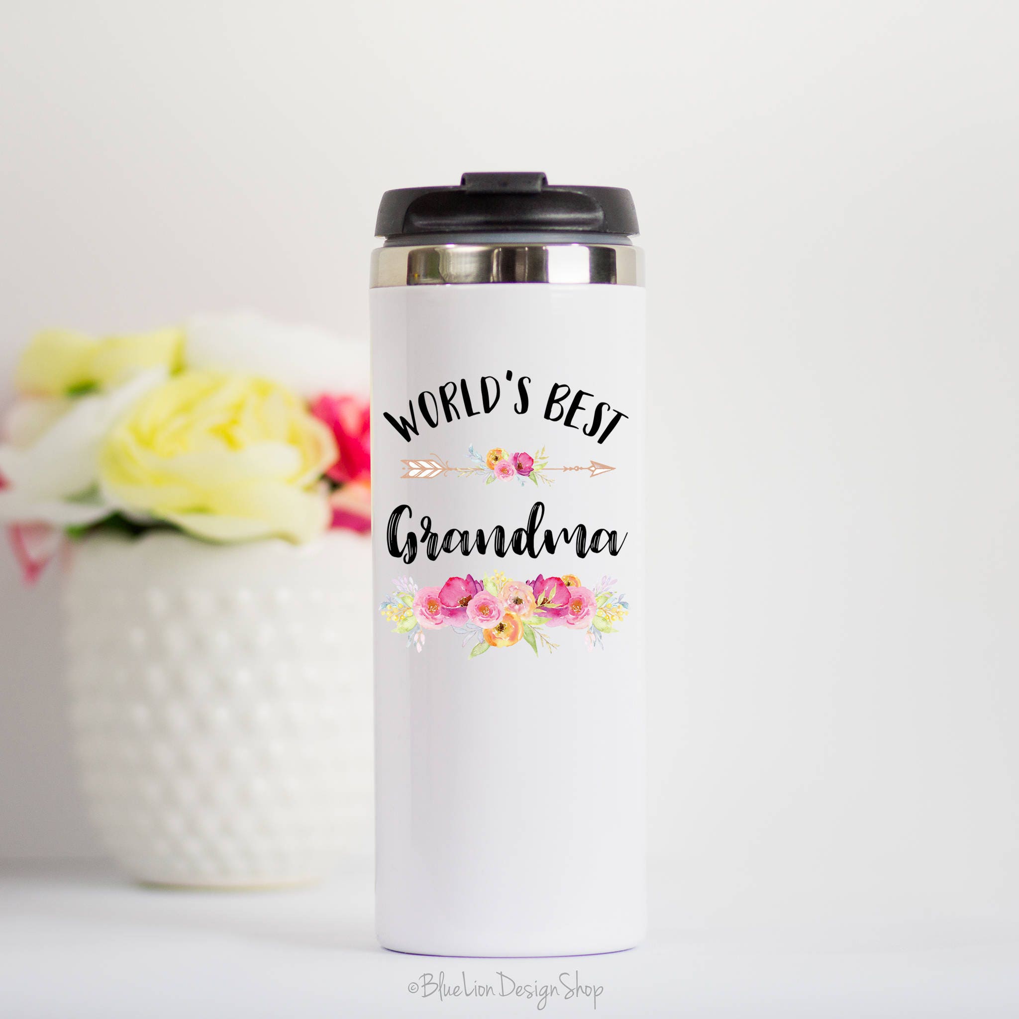 World's Best Grandma Travel Mug Grandma Travel Mug Etsy