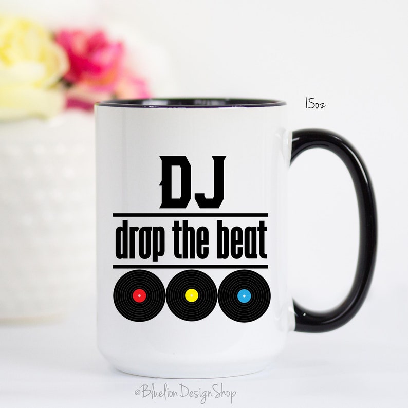 DJ Mug Disc Jockey Gift DJ Gift Vinyl Record Mug Funny Mug Etsy