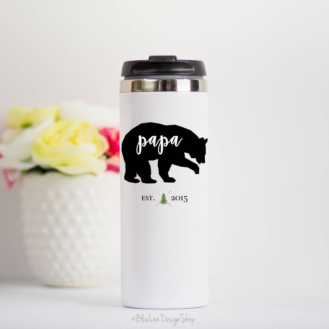 papa bear travel mug