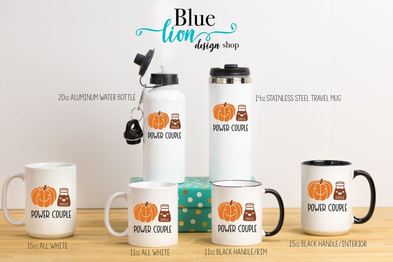 PSL, Pumpkin Spice Gifts, Pumpkin Spice Mug, Pumpkin Spice Lover, Pumpkin Spice Latte , Fall Mug, Funny Pumpkin Spice Mug, Power Couple Mug All White- 15 oz