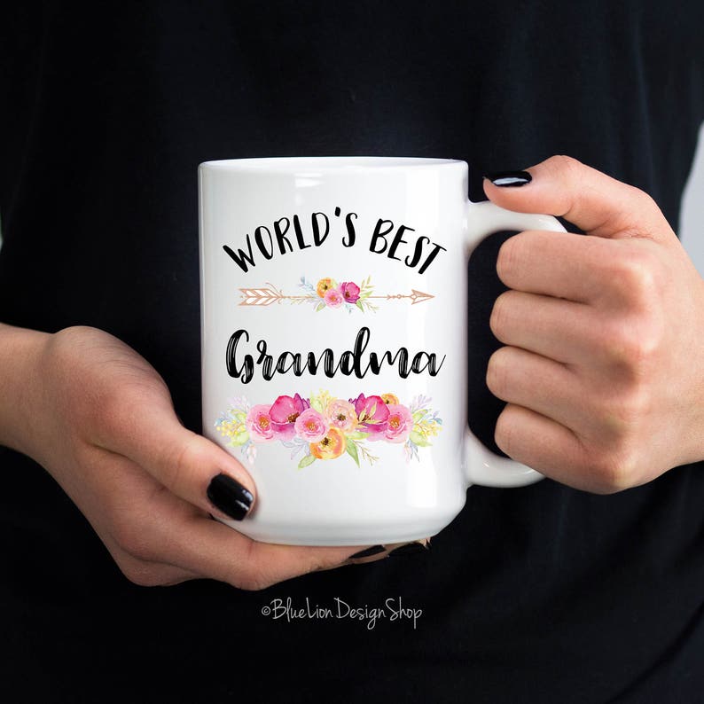 World's Best Grandma Mug, Grandma Mug, Worlds Best Grandma, Mother's Day Grandma Gift, Gifts For Grandma, Mom Mom Mug, Mimi Mug, MeMaw Mug image 3