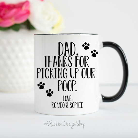 fathers day mug from dog