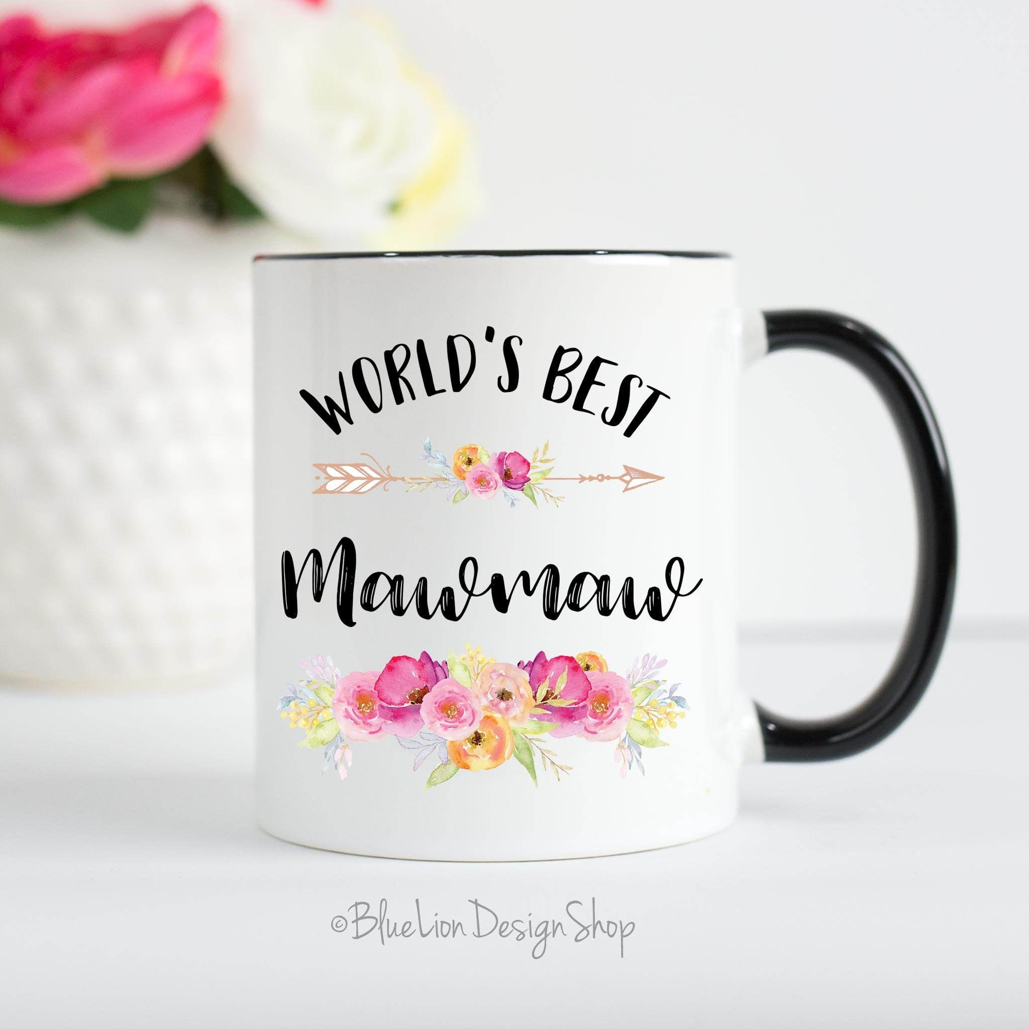 Gift Mug : For the Best Mamaw in World Grandma Grandmother Family Love