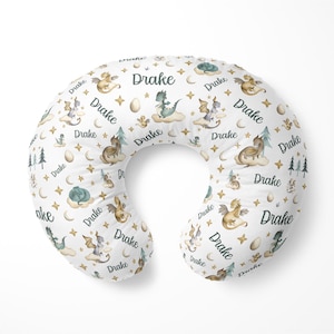 Dragon Nursing Pillow Cover, Dragon Nursing Pillow Cover, Dragon Nursing Cover, Baby Pillow Cover, Dragon Nursing Cover for Mom, B9