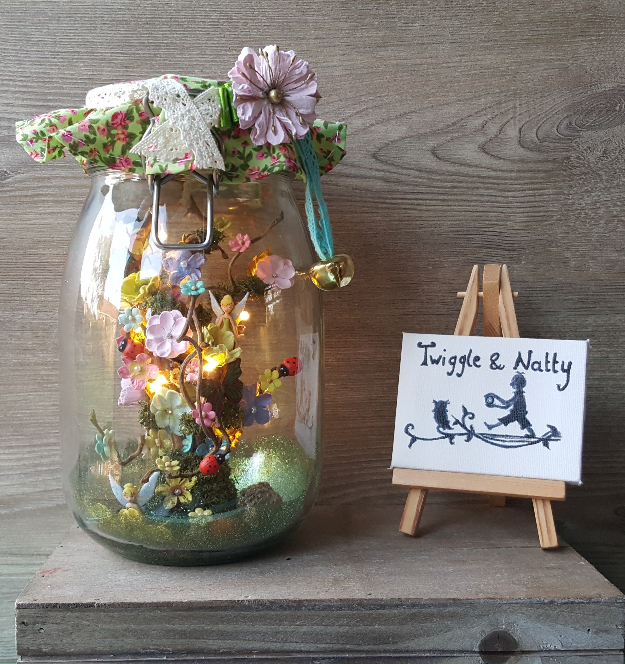Tinkerbell Light Jar Etsy UK