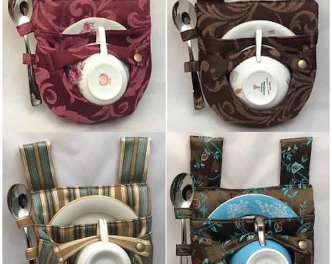 Leather Tea Cup and Saucer Holster Etsy