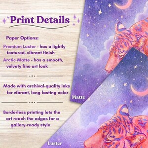Celestial Dragon Art Print | Whimsigoth Nature Animal Art Home | Forest Creature Wall Decor image 8