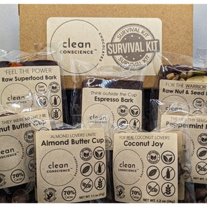 Clean Conscience 'Survival Kit' - Dark Chocolate Sampler (7 piece)