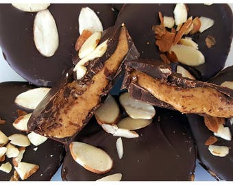 Almond Butter Cups - "Almond Lovers Unite" - Compostable Box sets (5, 10 & 20 pcs)