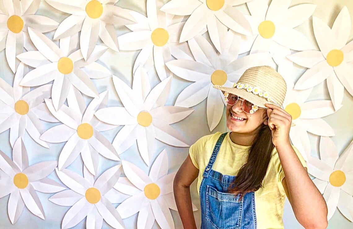 Paper Flower Daisy Template, Printable PDF - Paper Daisy Template, DIY ...