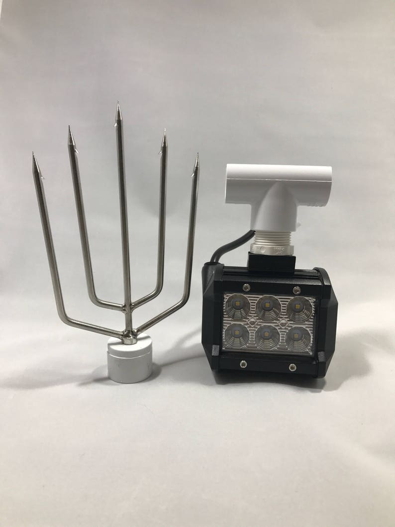 Flounder Gigging Light PVC Head LED 18 Watts 1800 Lumens 12 Etsy