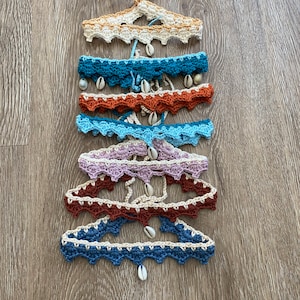 Crochet choker. Handmade fashion accessories. Boho crochet necklace.