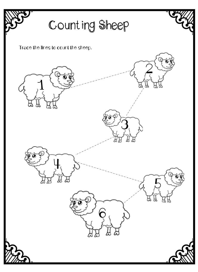 Prek-k on the Farm Worksheets - Etsy