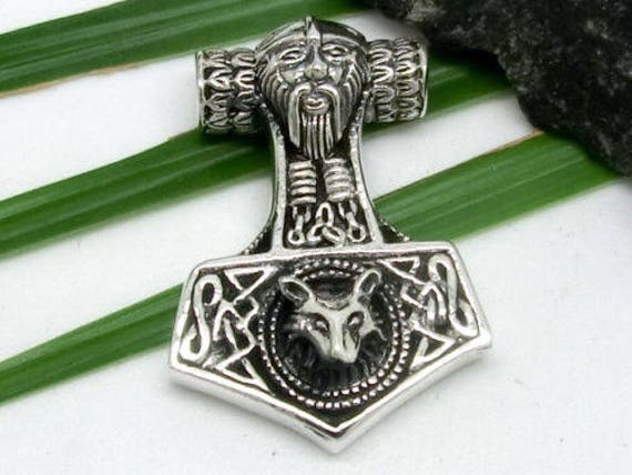 Buy Viking Wolf Thor Hammer Mjölnir Mjolnir Wikinger Norse