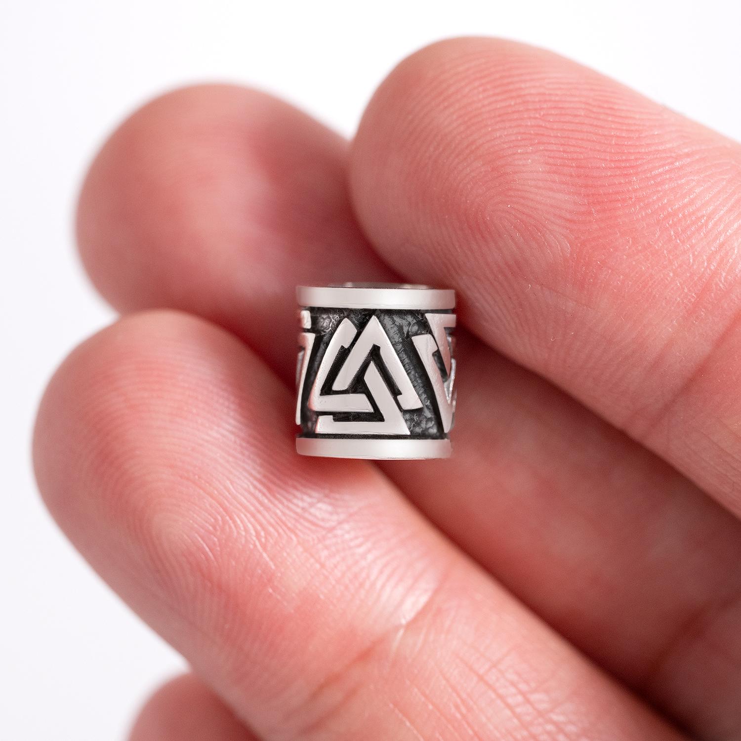 WINDALF Vikings Haar & Bartperle VALKNUT 15 Mm Wotans