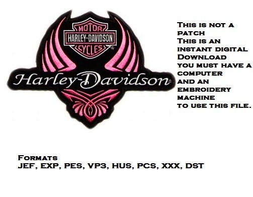 Harley Davidson - embroidered patch 8x8 CM