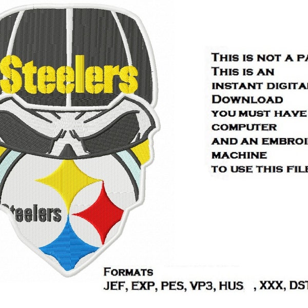 Diseño de bordado de máquinas Pittsburgh Steelers