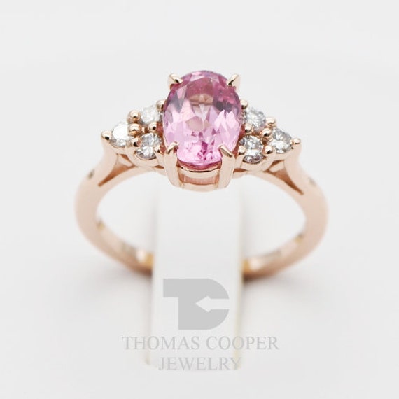 7.30x5.24 mm Natural Pink Spinel Spinel Jewellery Spinel Rings Wedding Bands Oval Cut Engagement Rings Pink Spinel Rings