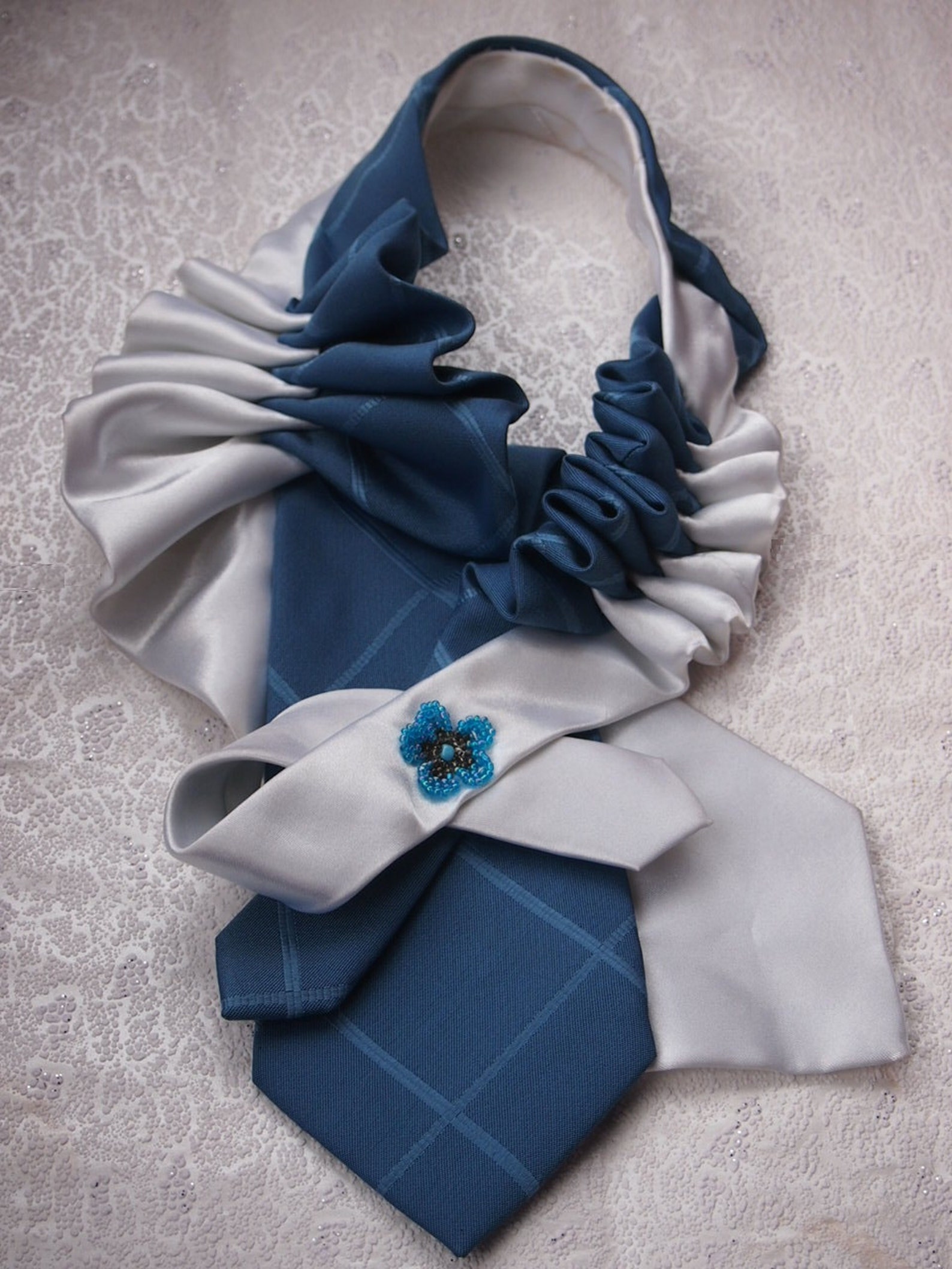 Necktie Necklace Collar Scarf Etsy