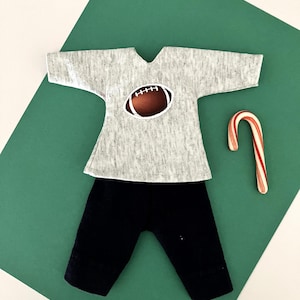 Elf football and shorts set,  for christmas elf dolls, doll clothing, costume, sports, uniform, outfit