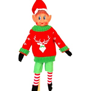 Elf Sweater and shorts set, outfit, christmas, elf doll clothing, costume, accessories