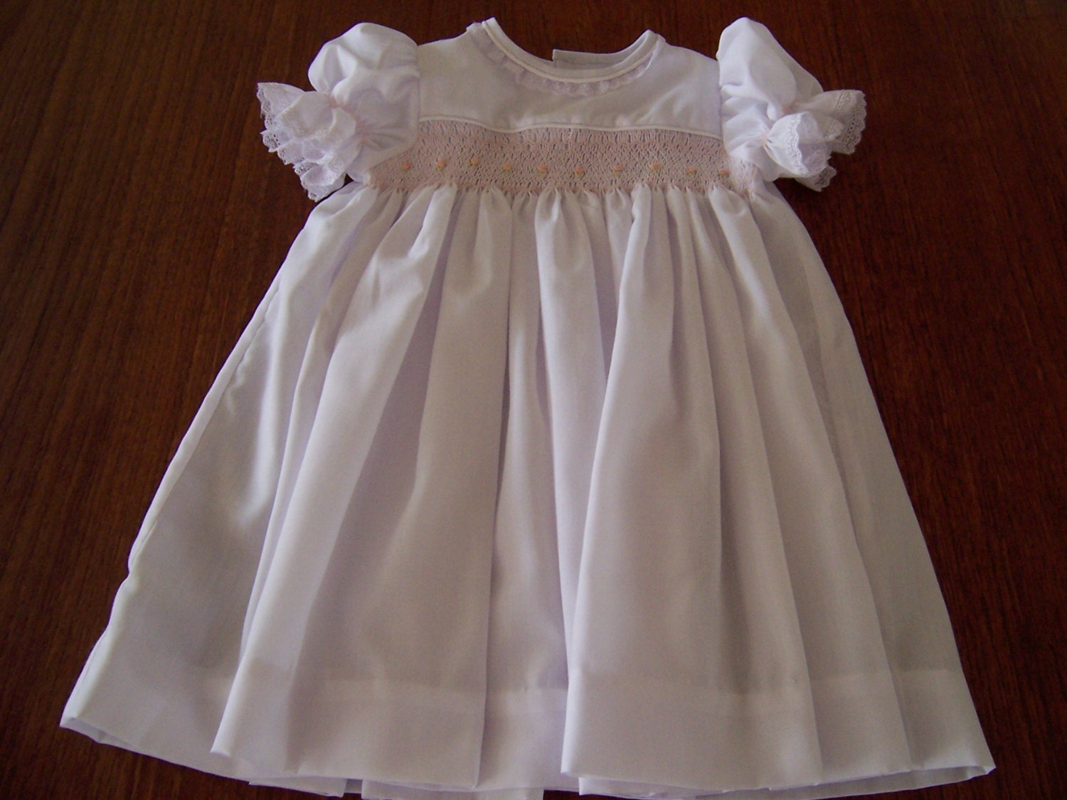 Hand Made Hand Smocked Square Yoke Dress Etsy