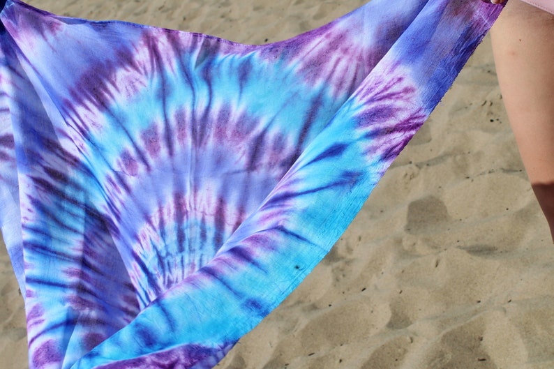 33x33 head wrap gypsy headwear orange scarf Tie dye bandana head cover Shibori Scarf chemo headwear cover Hand Painted cotton wrap