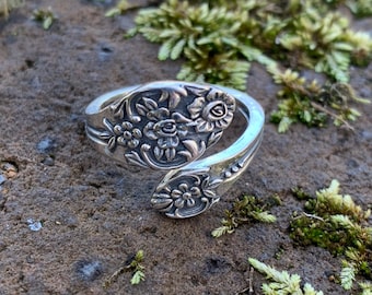 Plantation Spoon Ring REPLICA Sterling Silver (.925) • Vintage • Charleston SC ~ EXCLUSIVE ~