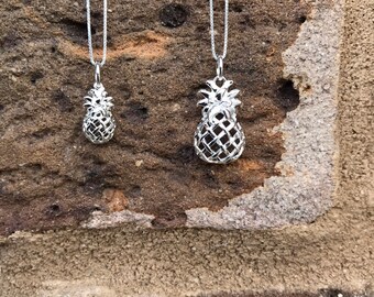 Charleston Pineapple Center 925 Sterling Silver Travel Charm Pendant