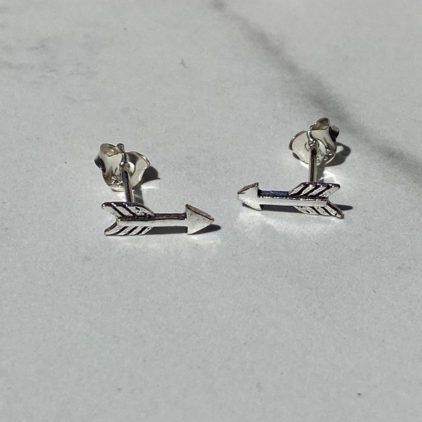 Sterling Silver Arrow Stud Earrings · Pi Beta Phi earrings