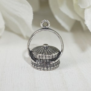 Sterling Silver (.925) Sweetgrass Basket Charm Basket Lady Charleston SC South Carolina Lowcountry ~ EXCLUSIVE ~
