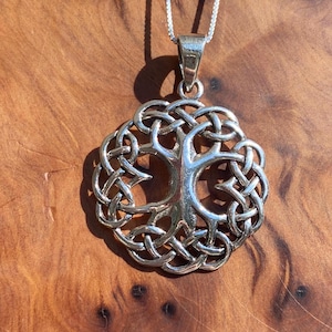 Sterling Silver Tree of life necklace 925